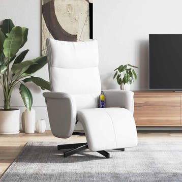 vidaXL Massagestoel verstelbaar met voetensteun kunstleer, Huis en Inrichting, Fauteuils, Verzenden, Nieuw