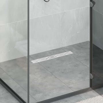 vidaXL Doucheafvoer met Lijndesign Zilver 50 cm Roestvrij, Verzenden, Nieuw