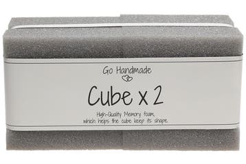 Go Handmade Kubus - 8 x 8 cm - Memory Foam (Set van 2 stuk, Ophalen of Verzenden, Nieuw