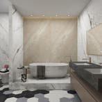 Wandpaneel Bladel set van 4 panelen 120x60 cm Cream Stone [n, Doe-het-zelf en Verbouw, Platen en Panelen, Verzenden, Nieuw
