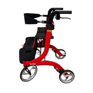 Gebruikte Drive Nitro Rollator Large (L) Rood | Bouwjaar 202, Diversen, Ophalen of Verzenden, Gebruikt
