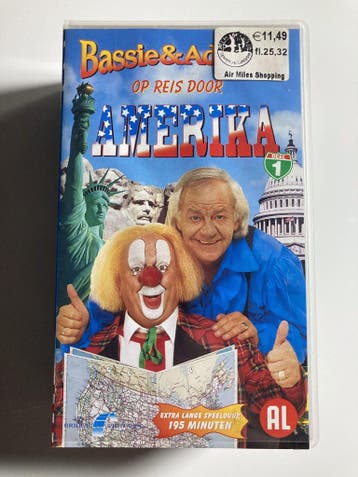 BASSIE & ADRIAAN OP REIS DOOR AMERIKA (VHS), Verzenden, Gebruikt