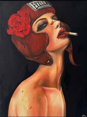Nguyen Van Pho (1999) - La Rose du Ring 80 60 cm (Hommage