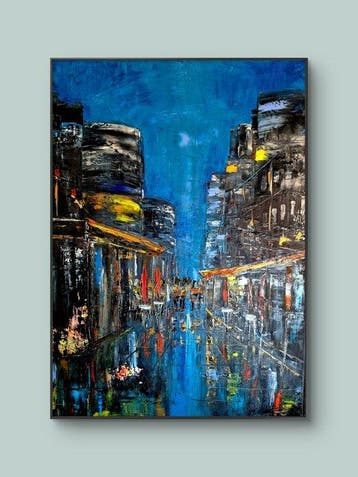 Petra Erengil - Blaue Stunde, Antiek en Kunst