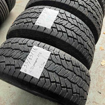 2 x Hankook Dyna Pro 255-65-16 4 Seizoenbanden 7,5mm, Gebruikt, 255 mm, 16 inch, Ophalen of Verzenden