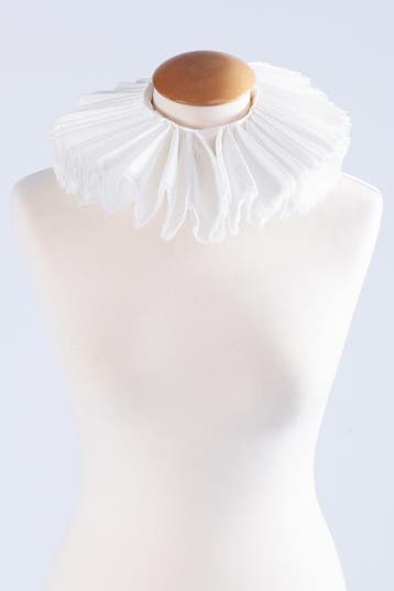 Luxe Kraag Wit Satijn Kant Piet Lakei Pietenkraag Jabot Baro, Ophalen of Verzenden, Nieuw