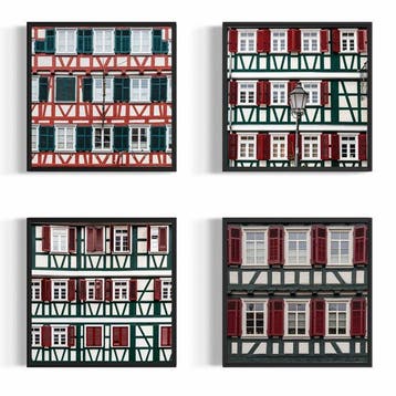 Fabio Accorrà - The colors of german houses - Framed