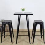 Set van 2 Industriële Barkrukken – Stapelbaar Metaal, Verzenden, Nieuw