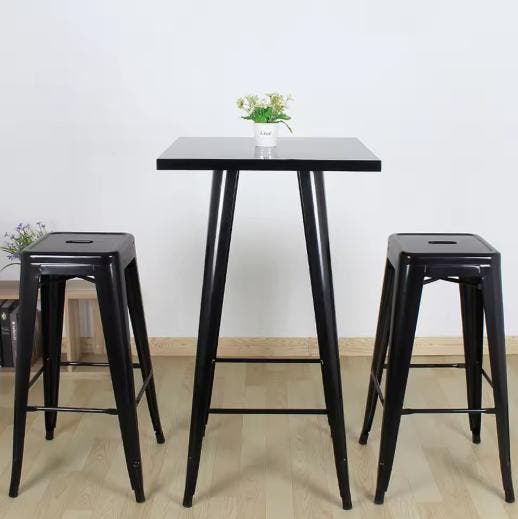 Set van 2 Industriële Barkrukken – Stapelbaar Metaal, Huis en Inrichting, Barkrukken, Nieuw, Verzenden