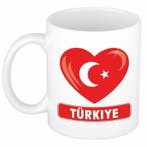 I love Turkije mok / beker 300 ml - Turkije versiering, Ophalen of Verzenden, Nieuw