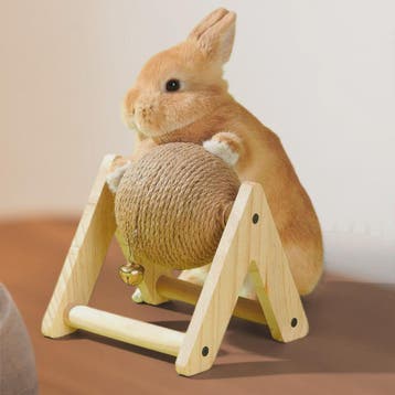 Interactieve Sisal Hemp Krab- en Speelbal voor Konijnen, Verzenden, Nieuw