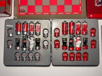 Schaakspel - Ajedrez coleccionable oficial Coca-Cola