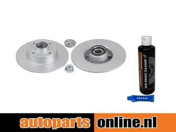 Remschijf + wiellager + abs-ring Renault Twingo achterzijde, Verzenden, Nieuw, Renault