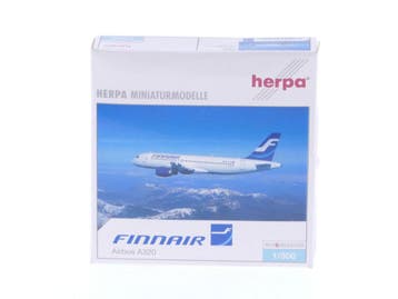 Schaal 1:500 Herpa 508520 Finnair Airbus A320 Reg. OH-LXB..., Ophalen of Verzenden, Zo goed als nieuw