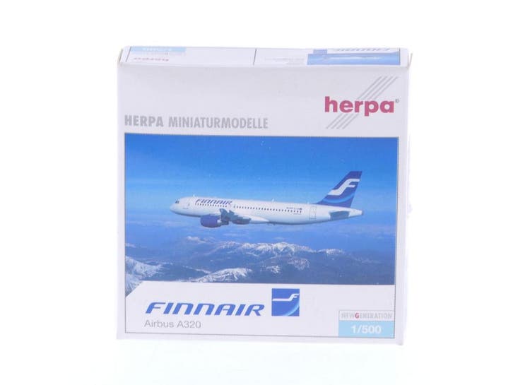 Schaal 1:500 Herpa 508520 Finnair Airbus A320 Reg. OH-LXB..., Hobby en Vrije tijd, Modelbouw | Vliegtuigen en Helikopters, Zo goed als nieuw