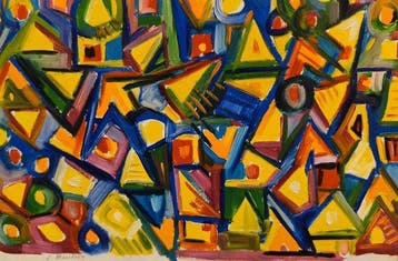 Escuela Abstracta Europea (XX) - Formas Fovistas - NO, Antiek en Kunst