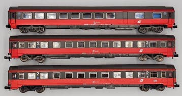 Roco N - 24284, 24342K, 24285 - Modeltrein personenwagonset, Nieuw