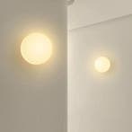 Glazen Wandlamp Bauhaus Ronde Bal Melkwit, Verzenden, Nieuw