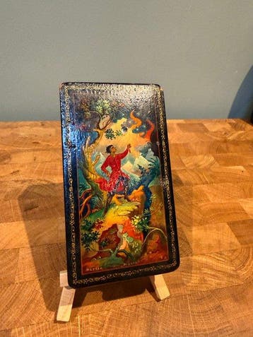 Mstera - Doos - Papier-maché - Lermontov Mtsyri USSR