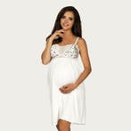 Lupoline Zwangerschapsjurk / Voedingsjurk  Flower White, Verzenden, Nieuw