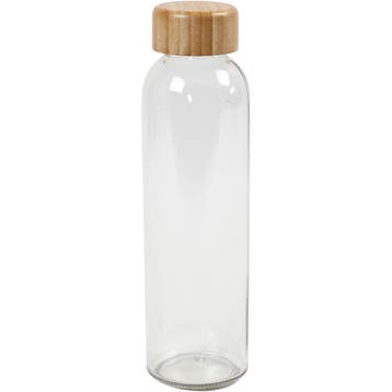 Waterfles, H: 22 cm, d 6,7 cm, 500 ml, 1 stuk, Nieuw
