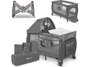 Lionelo Sven Plus 2in1 Meegroeibed & Campingbedje - Reisbed, Verzenden, Nieuw