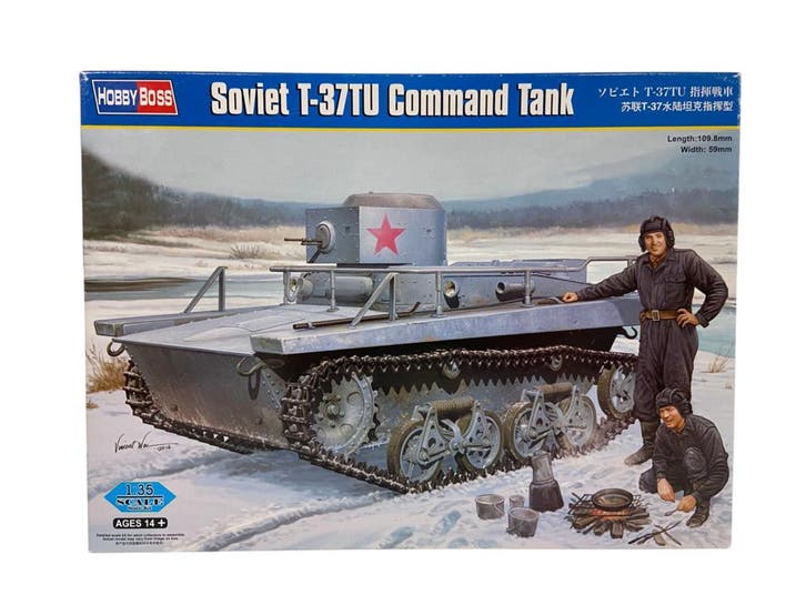 Soviet T-37TU Command Tank, Hobby en Vrije tijd, Modelbouw | Auto's en Voertuigen, Verzenden