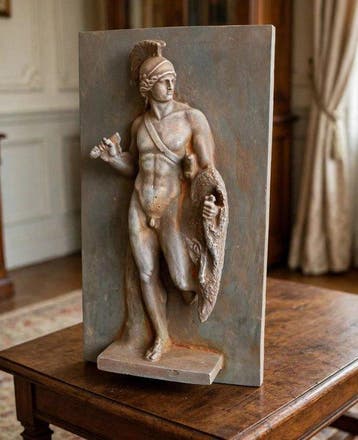 sculptuur, Fregio a muro Apollo Belveredere - 41 cm -