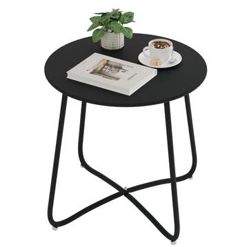 2dekans | eSituro ronde bijzettafel - metalen balkon en, Ophalen of Verzenden, Zo goed als nieuw