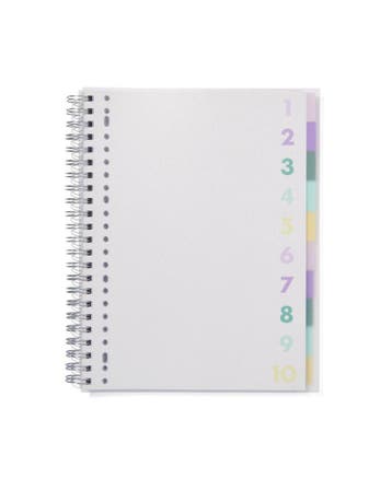 HEMA Collegeblok 10-in-1 A4 gelinieerd en ruit, Verzenden, Nieuw