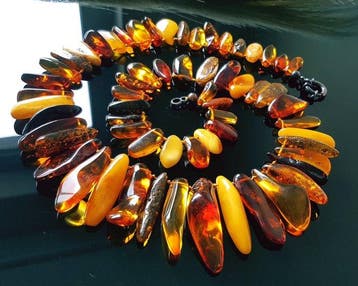 Amber Uniek vintage massieve natuurlijke Baltische amber
