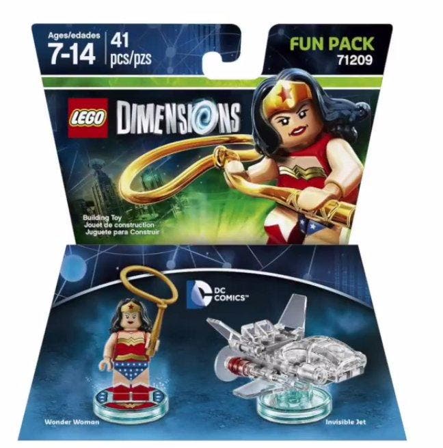 LEGO Dimensions 71209 Fun Pack (Wonder Woman + Invisible Jet, Spelcomputers en Games, Spelcomputers | Overige Accessoires, Nieuw