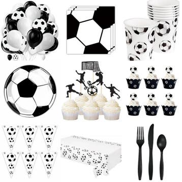 33-delige voetbal set met tafelkleed, bordjes en servetten, Ophalen of Verzenden, Nieuw, Overige typen