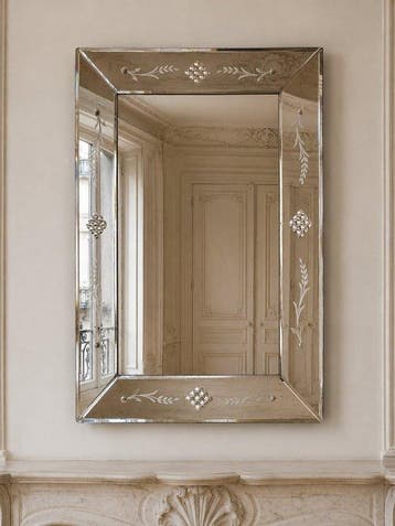Spiegel - Glas - Venetiaanse spiegel ca. 1900