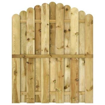 Houten Tuinpoort Gebogen | Laatste Stuk! | Retourdeal, Met poort, Ophalen of Verzenden, Zo goed als nieuw, Tuinhek