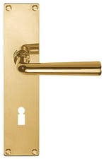 Deurklink op schild sleutelgat TIMELESS 1925MPN SL56 messing, Verzenden, Nieuw