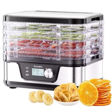 Voedseldroger 5 Lagen – Dehydrator met Timer en Temperatuur, Verzenden, Nieuw