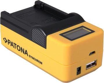 Canon LP-E5 LCD lader met USB-poort (Patona), Verzenden, Nieuw