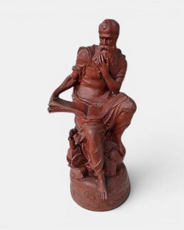 sculptuur, Leonardo y el vapor - 34.5 cm - Zinklegering, Antiek en Kunst, Antiek | Keramiek en Aardewerk