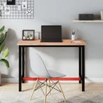 vidaXL Werkbank 115x55x81,5 cm massief beukenhout en metaal, Verzenden, Nieuw
