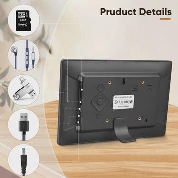 10 Inch Digital Photo Frame Electronic 1920*1080IPS/Music/Vi, Verzenden, Nieuw