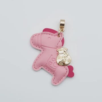 Luxe Paard Sleutelhanger - Handgemaakt Leer met Geluksmunt C, Verzenden, Nieuw