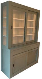 Engels groen strakke buffetkast Petten 160cm, Ophalen of Verzenden, Nieuw