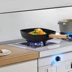 Vierkante Koekenpan 18cm Anti-aanbak Omeletpan Houten Handva, Verzenden, Nieuw