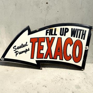 Texaco - Emaille plaat - Emaille