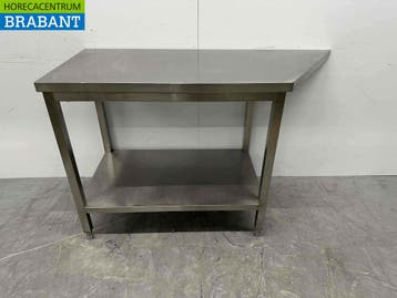 RVS Werktafel Tafel 140/100 x 60 x 90 cm Horeca, Ophalen of Verzenden, Gebruikt