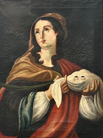 Italiaanse school (XVIII) - Santa Lucia - NO RESERVE