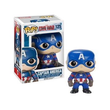 Funko Pop!  Captain America Civil War - Captain America #125, Verzenden, Nieuw