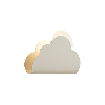 Kinder wandlamp beige wolk met zon - Cloudy, Verzenden, Nieuw, Metaal