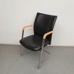 Gispen degelijke zware vergaderstoel - zwart leder (alleen p, Huis en Inrichting, Ophalen of Verzenden, Nieuw